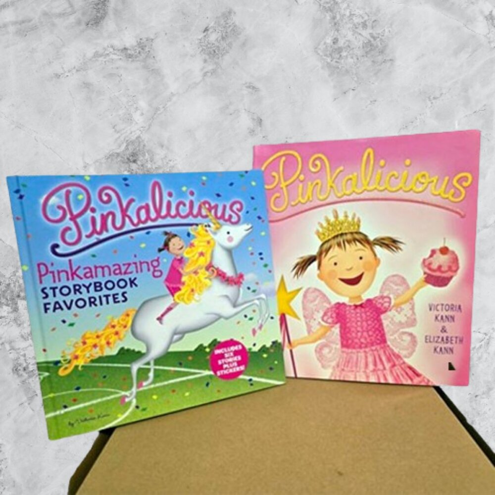 Pinkalicious 2 Books (7 Stories!) Pinkamazing Storybook & Pinkalicious 1st Eds